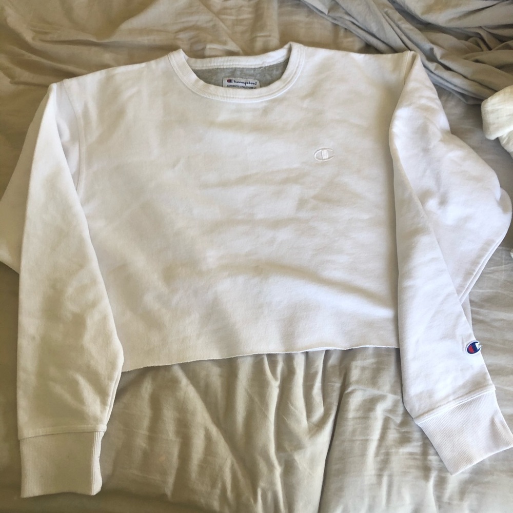 cropped champion sweatshirt